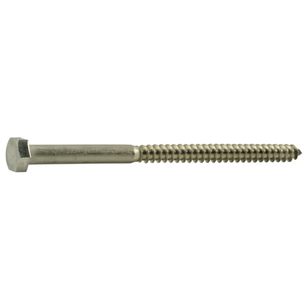 Midwest Fastener Lag Screw, 5/16 in, 5 in, Stainless Steel, Hex Hex Drive, 25 PK 51891 - main